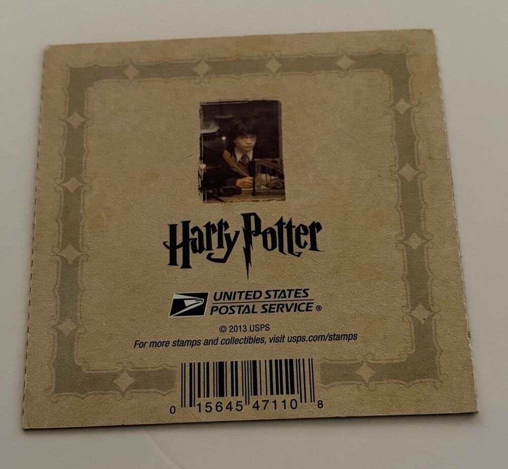 Original 2013 USPS Harry Portter Forever Stamp Booklet (20 Unused Stamps)